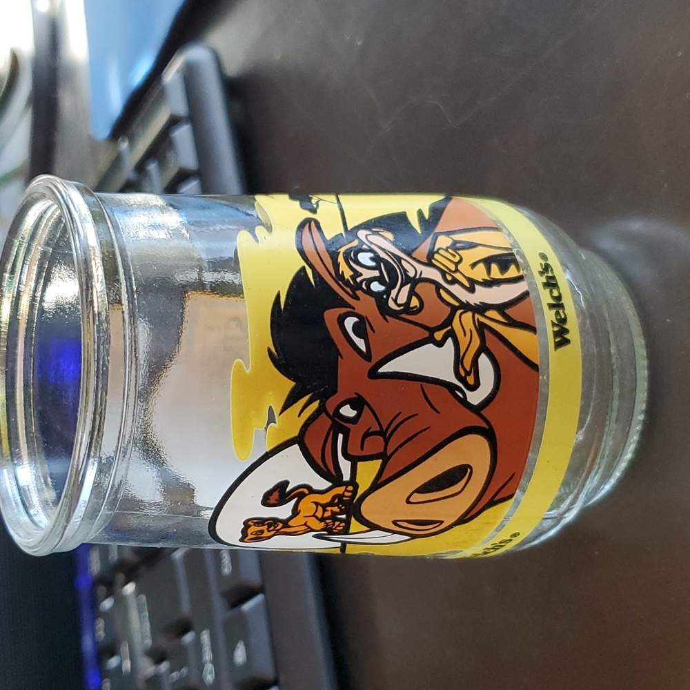 Vintage 1990's Lion King II Welch's jelly glass. -VINTAGE 1990's